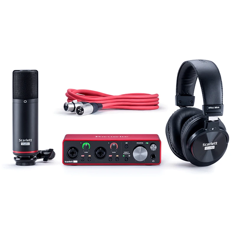 
scarlett 2i2 studio pack 3rd gen sound card external audio interface studio for sale sample 