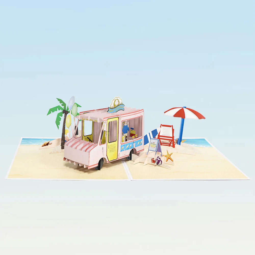 Happy Birthday Handmade Pop Up Card Greeting Card 3D Birthday Card For Birthday with Envelope