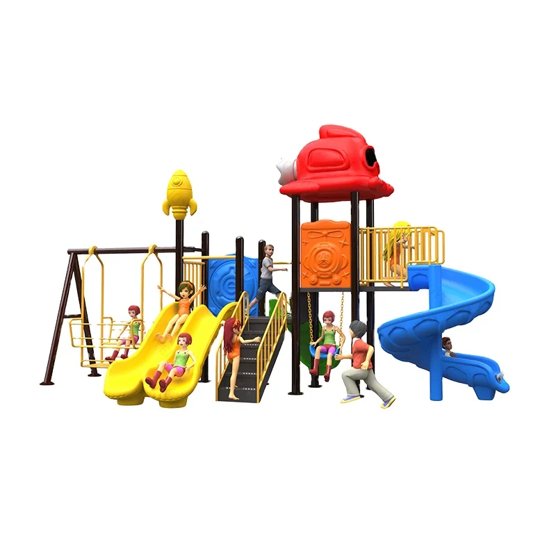New Arrivals other amusement park facilities Plastic slide toy outdoor kids backyard playground for sale