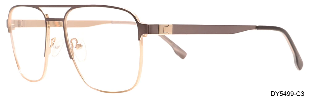 custom made big square stainless steel optical glasses frame for mans