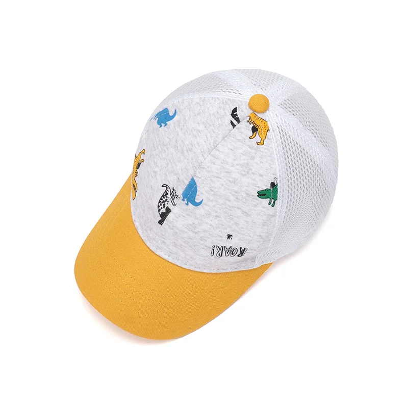 Wholesale Custom Fashion Cute Outdoor Sun Protection Mesh Adjustable Children Baseball Cap Sports Cap for Boys Girls