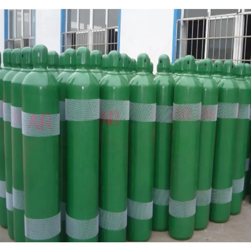 Factory Supply 40l Argon Gas Refill Price 6m3 Capacity Low Prices 99.999% Argon Gas With Cylinder