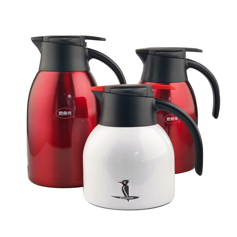 New innovative BPA free large capacity durable construction stainless steel coffee carafe