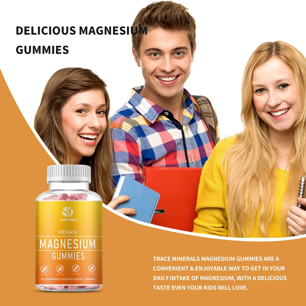 Natural Flavor Gummy Supplement Magnesium Citrate Gummies for Promotes Healthy Relaxation