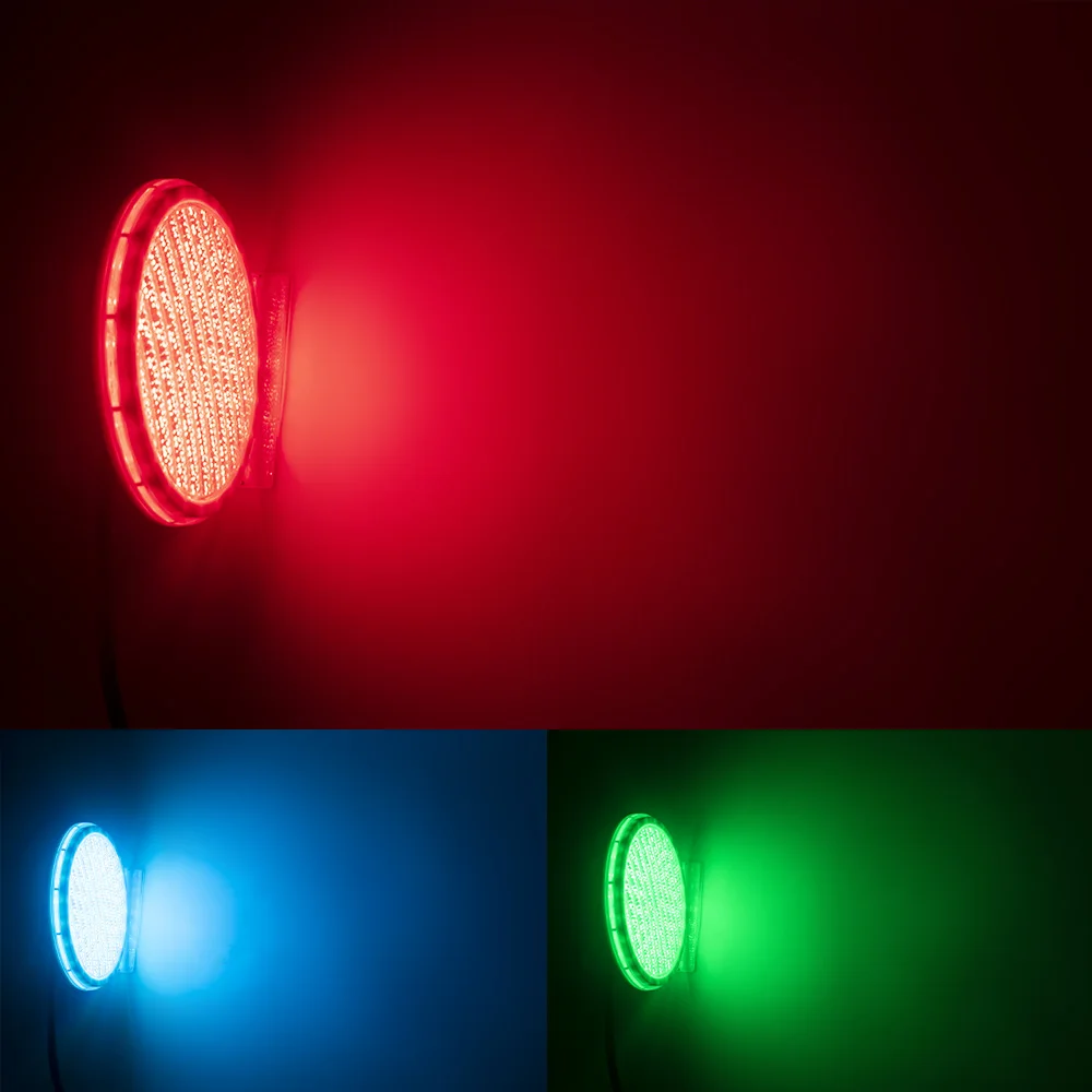 Водонепроницаемая светодиодная лампа для бассейна, 18 Вт, 12 В переменного тока, PAR56, RGB 100%, с синхронным управлением, IP68