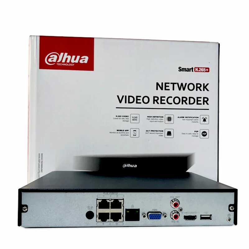 Dahua NVR4216-EI 16CH 1U 2HDDs WizSense face detection and recognition perimeter protection Network Video Recorder