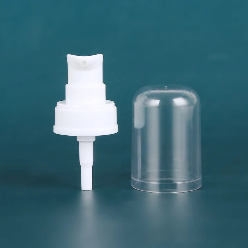 
Custom design 28/410 treatment lotion pump crimp plastic treatment pump white 