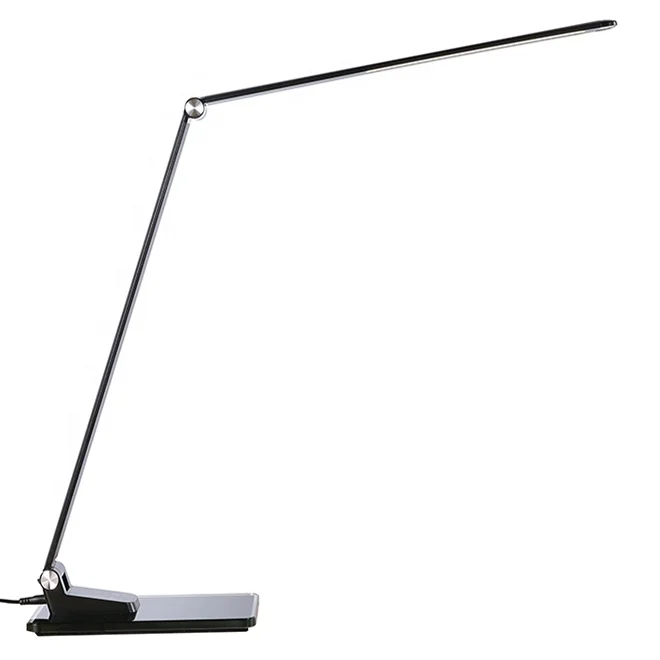 Tempered Glass LED Desk Lamp Tomei Folding Desk CCT and brightness adjustable table lamp with glass base night light