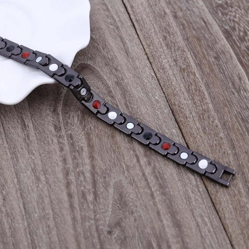 Mens Health Energy Bracelet Bangle for Arthritis Twisted Healthy Magnetic Bracelet Women Power Therapy Magnets Titanium Steel