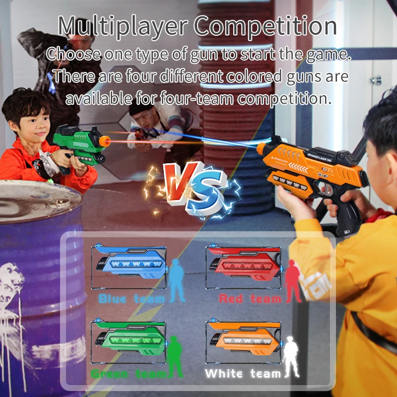 FIVE STAR 2024 Hot Selling Role Play Children Toys Outdoor Battle Game Plastic Laser shooting Gun Toy for Kids