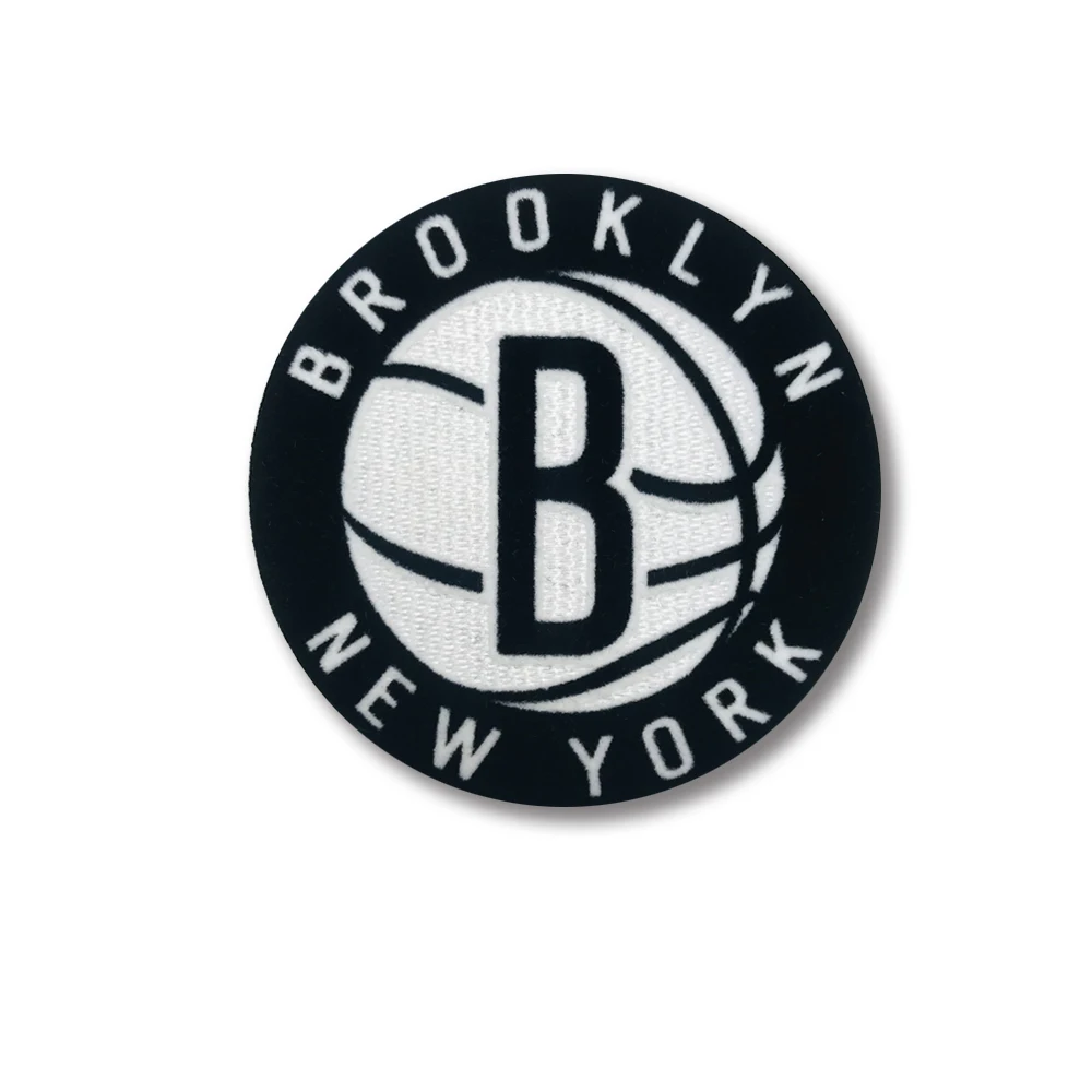 Custom Basketball Patch Heat Transfer Logo Tatami Printing Fabric Flock Patches