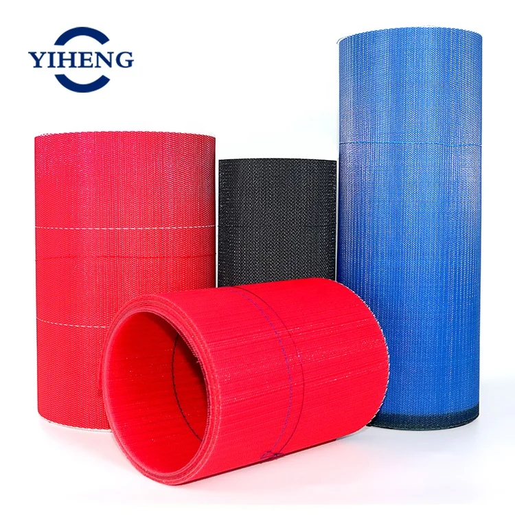 fabric continuous 10mm wire conveyor square polyester spiral mesh belt