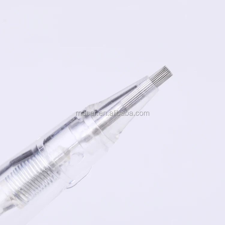 BIOMASER 10pcs Tattoo Needles 52RS 88RS  Disposable Sterilized Permanent Makeup Cartridge Mushroom Needles  For Eyebrow Lip