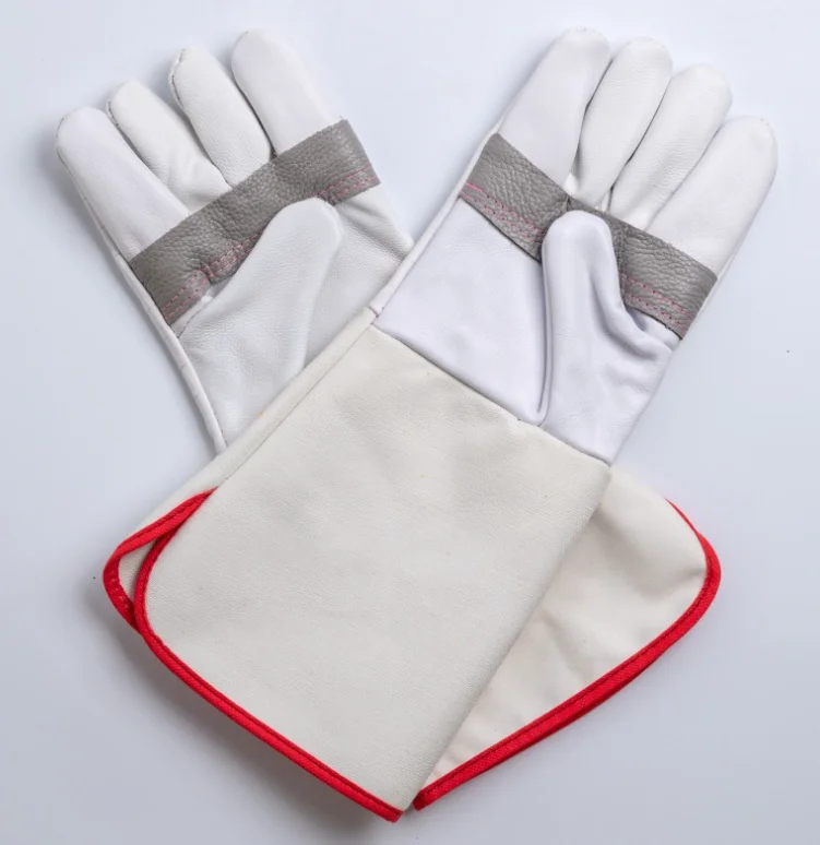 Industrial Cowsplit Leather Heat Resistant Safety Work Protection gloves For Welding Work