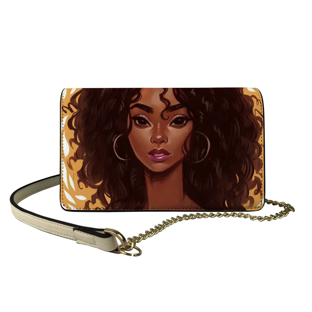 
Sac a main femme Fashion Small Purse Women Messenger Bags Melanin Pattern Crossbody PU Leather Handbags Mini Shoulder Bag 