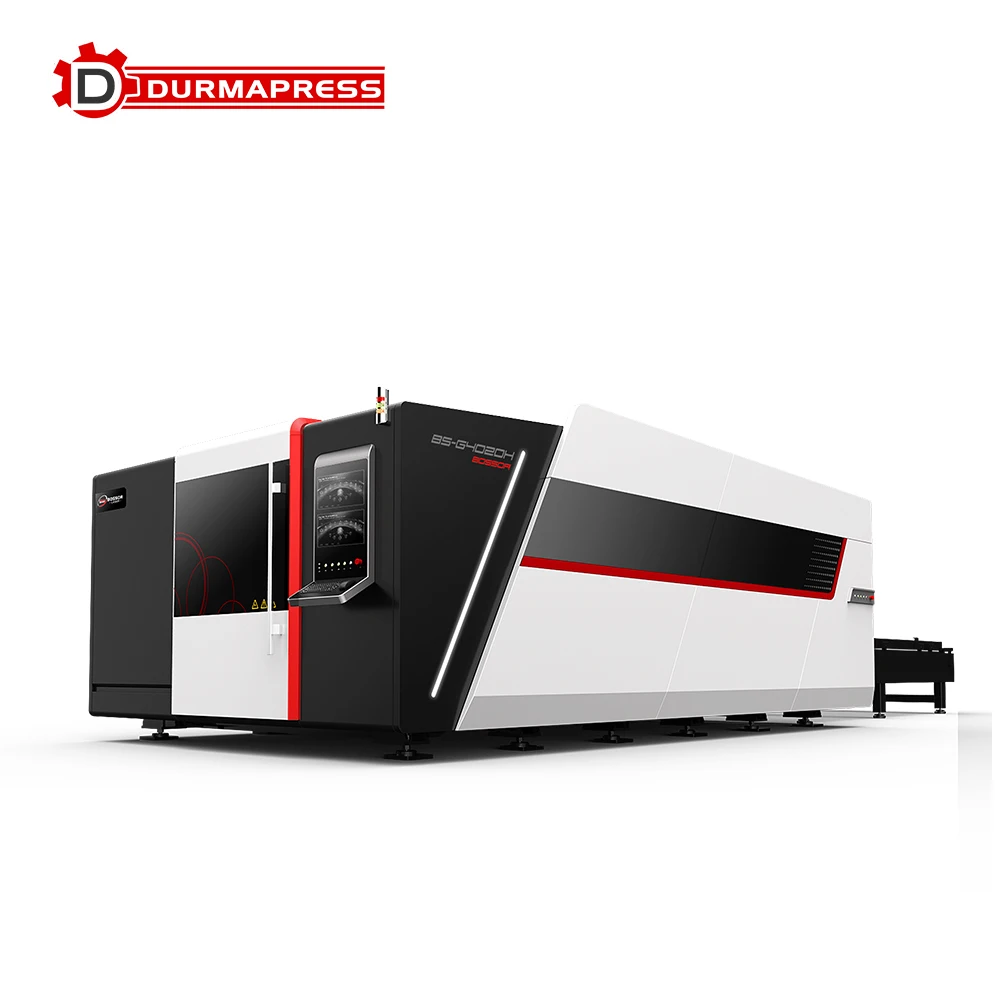 China Laser Cutting Machine 2000 Watt 6000 *2000mm Full Cover CNC Fiber Laser Cutting Machine For Cheap Sale