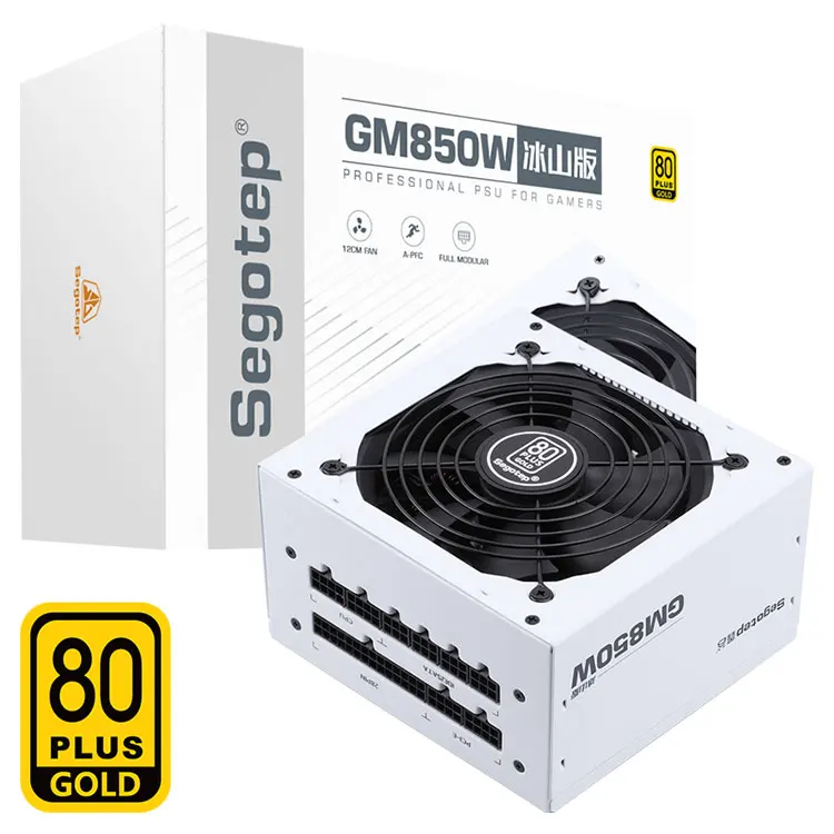 Абсолютно Новый Psu 80 Plus золото полный модульный белые изготовленные на заказ питания Gm850w-w Atx компьютерный блок питания