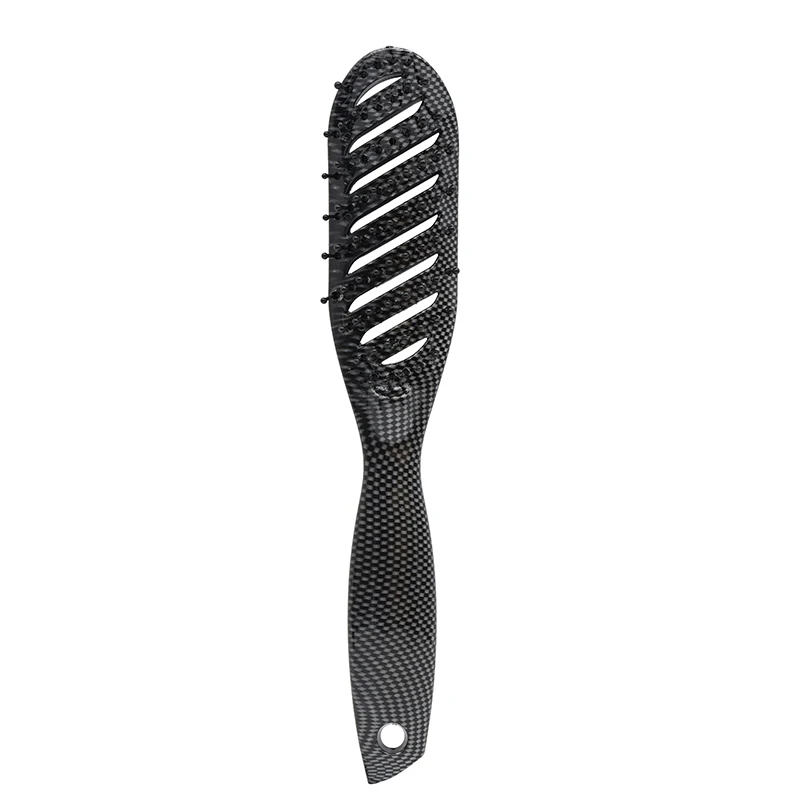 Black Rubber Brush Paddle Brush New Plastic Hair Brush Vented Comb For Home & Salon Hairdressing Tool