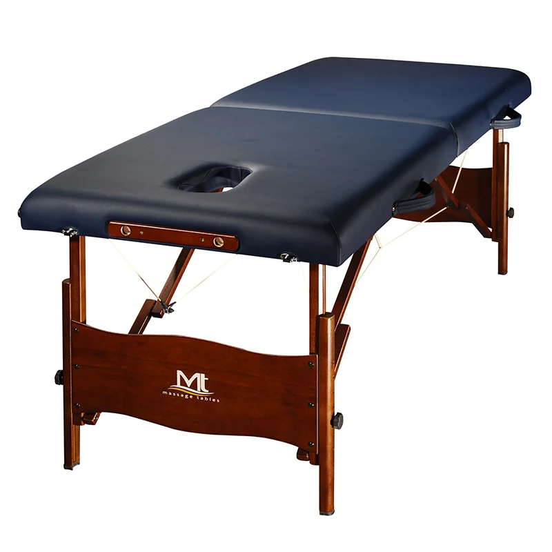 Mt Manufacture 2 Section Folding Adjustable Cheap Custom Lightweight Aluminum Sturdy Massage Table Massage Bed Lash Bed for Sale