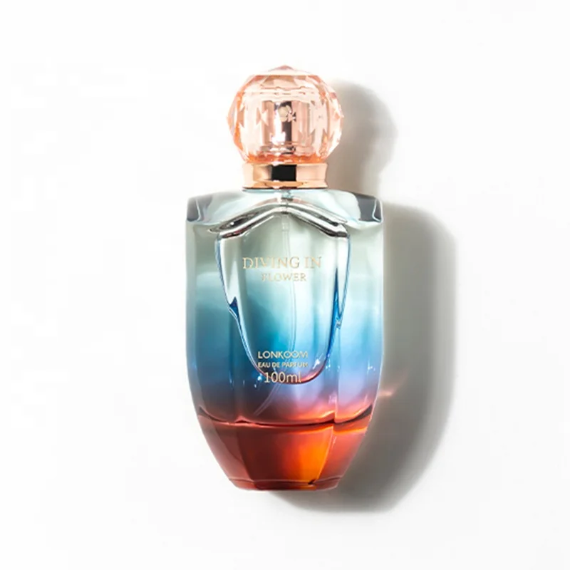 OEM/ODM Custom Private logo 100ml Floral Female Perfume with Colorful Shiny Bottle Perfume Women Body Spray