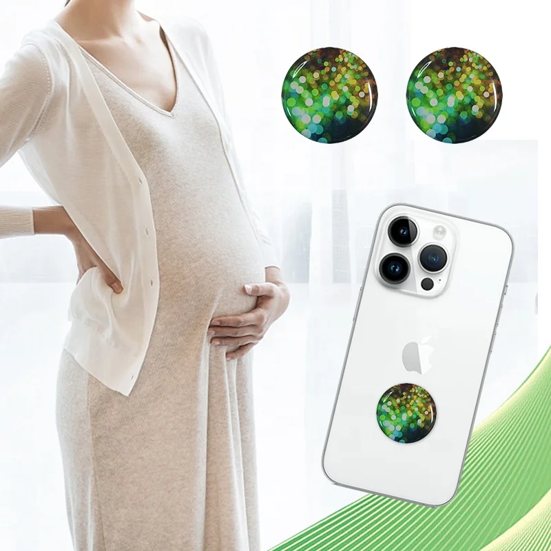 Hoonni 4G 5G Blocker EMF Protection Health Care Terahertz Energy Negative Ions Energy Anti Radiation Phone Sticker