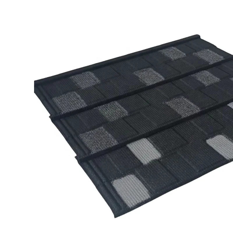new building material double roman type solar roofing shingle stone coated steel sheet