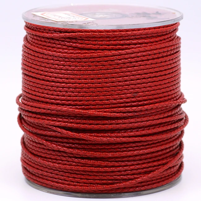 BMZ 2024 NEW 3 mm high quality round metallic leather cord