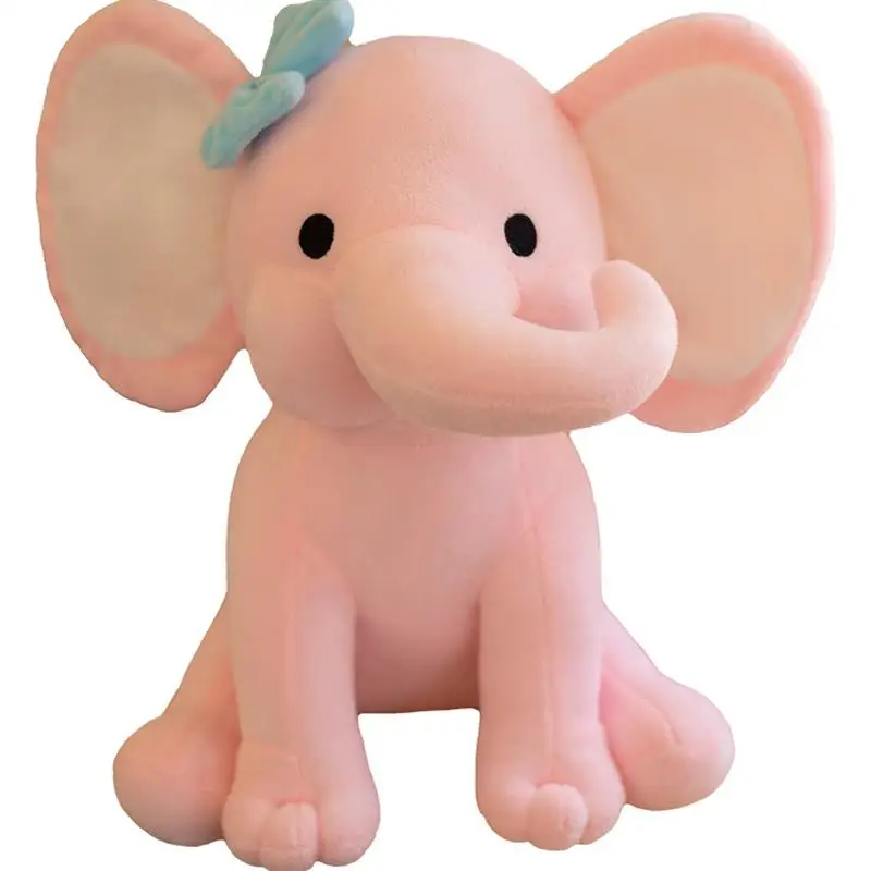 Unisex Baby Comfort Elephant Plush Doll Super Soft Ragdoll Sleeping Cute Toy with PP Cotton Filling for Stress Relief Birthdays
