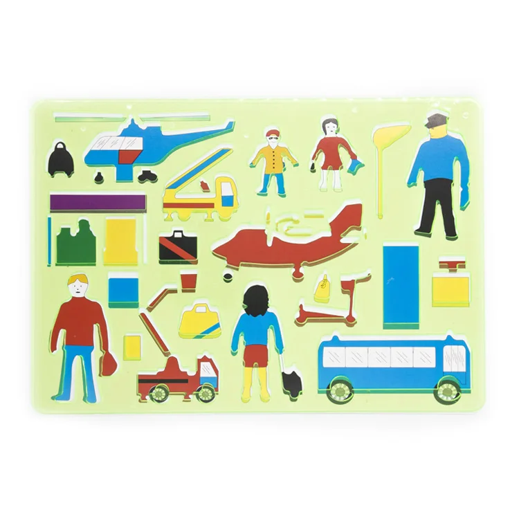 Colorful plastic art stencil animal car dinosaur shaped for kids stencil for painting templates and drawing