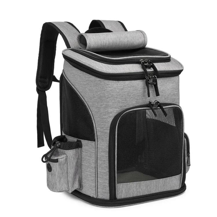 Direct Manufacturer Expandeble Portable Pet Carrier Backpack Oxford Mesh mochila cat and dog backpack for weekend travelling
