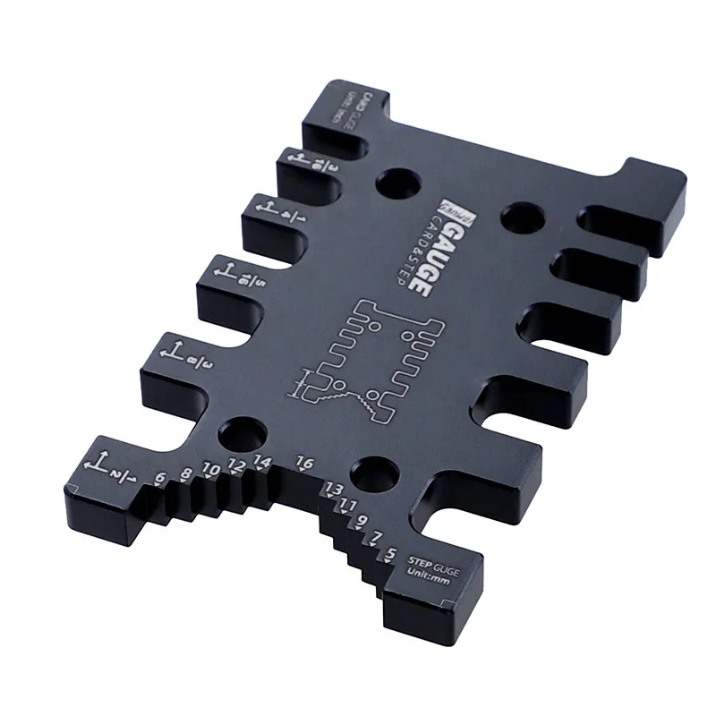 Глубиномер для маршрутизатора и настольной пилы алюминиевый измеритель глубины ступени настройки высоты лезвия