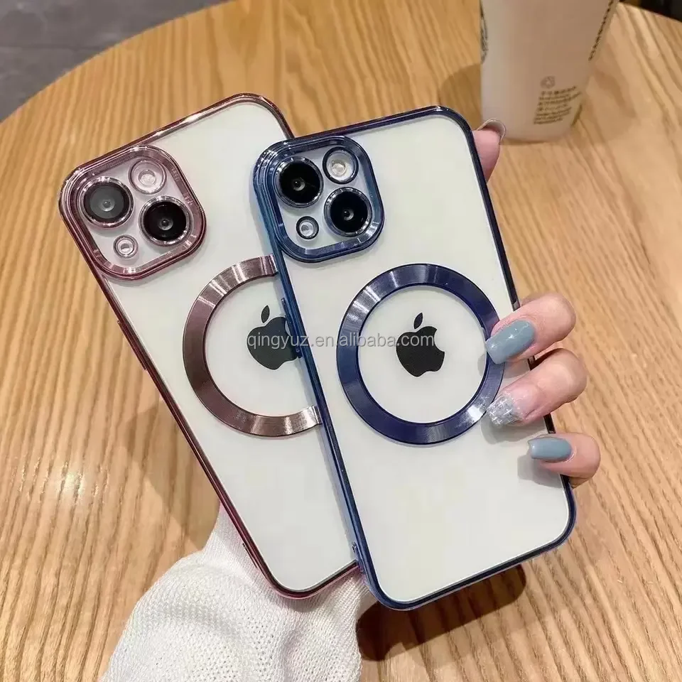 New Magnetic Clear Case Magsafes Case For iPhone 11/12/13/14/15 Shockproof magnetic charging phone case