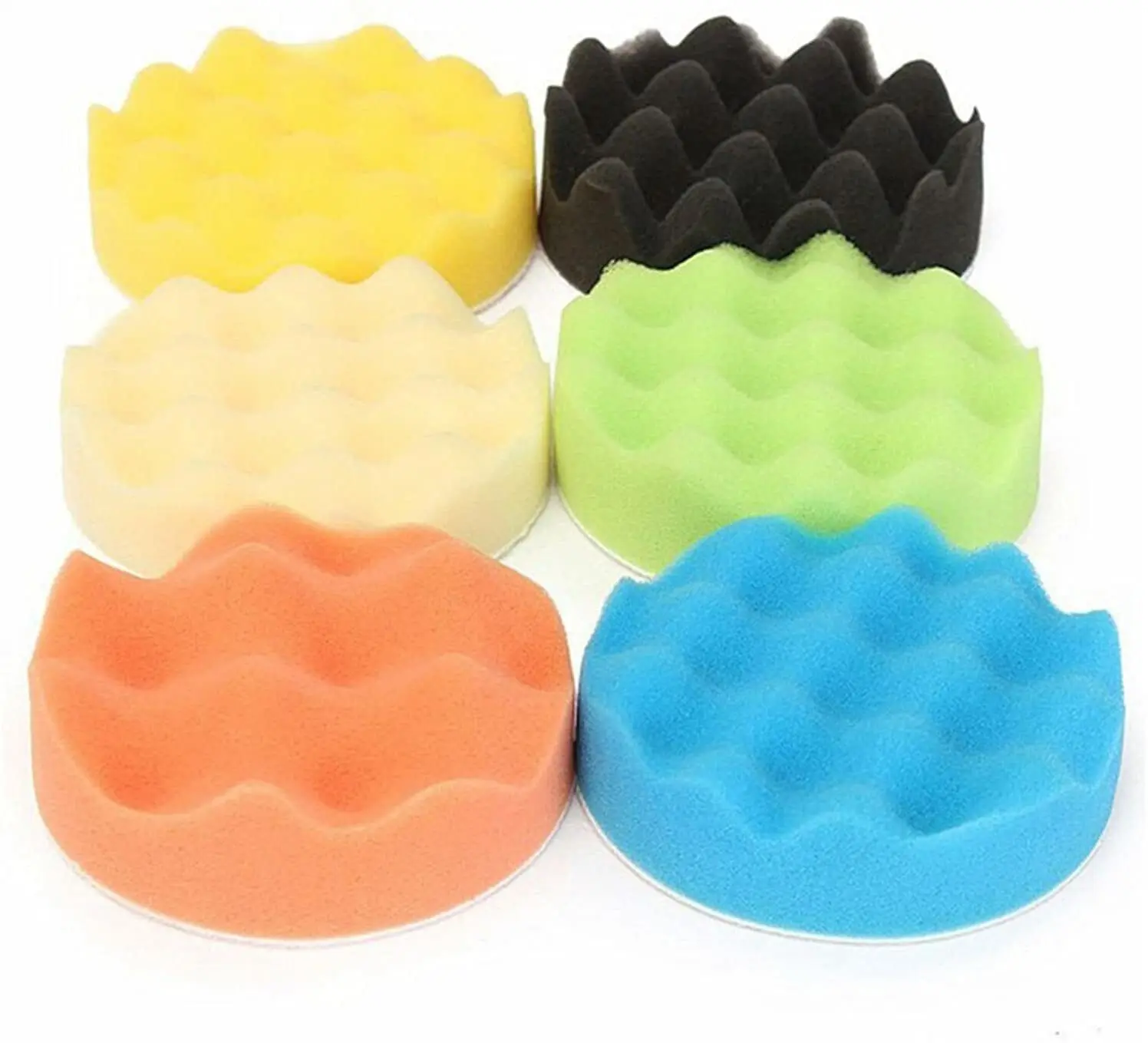 8PCS 5 in Car Foam Buffing Polishing Pads for Drill Waxing Wool Buffer Wheel Kit