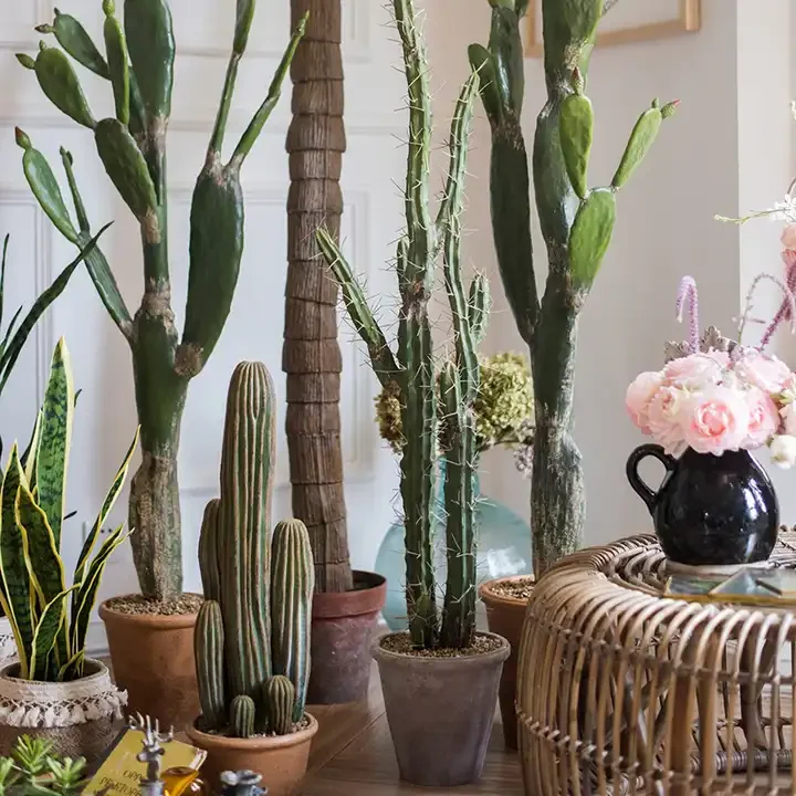 Cactus artificial plant succulent decorative column bonsai large artificial cactus plants