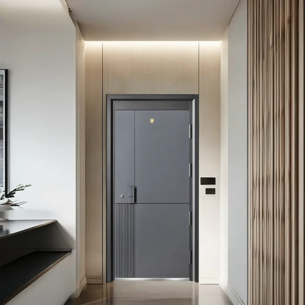 New American Design American Door Villa Entry Office Safe Room Security Entrance Metal Cold Rolling Steel Doors For Out