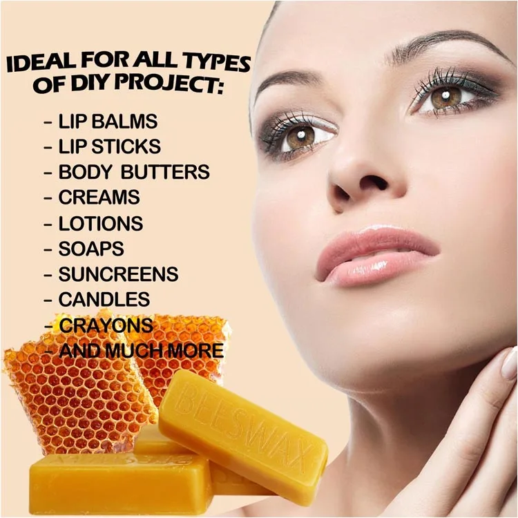 
High Quality Food Grade 100% Pure Nature Yellow Bees Wax Block 