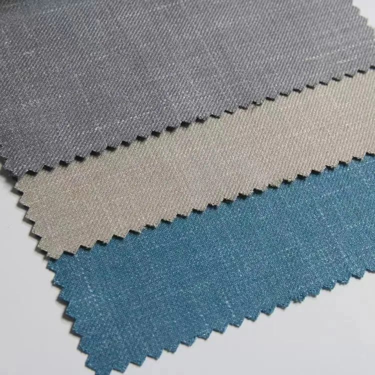 FL2399 80 Merino wool 15 mulberry silk 5 linen worsted wool blend fabric pure silk blend suiting fabric for men jacket material