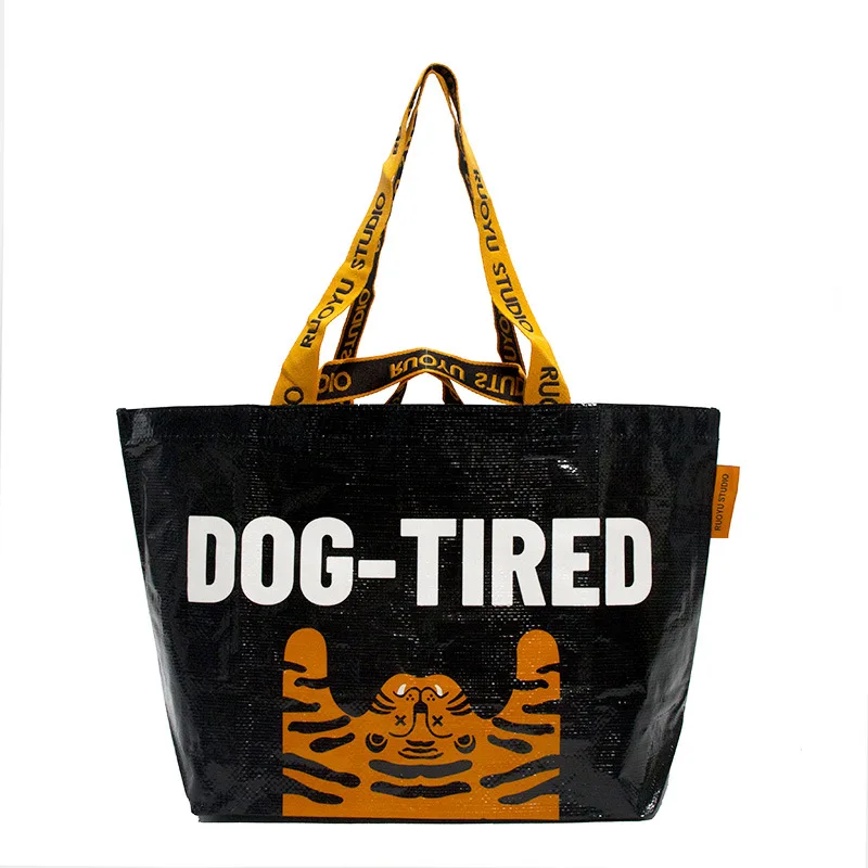 Wholesale Reusable Waterproof Custom Laminated PP Woven Carry Bags For Shopping