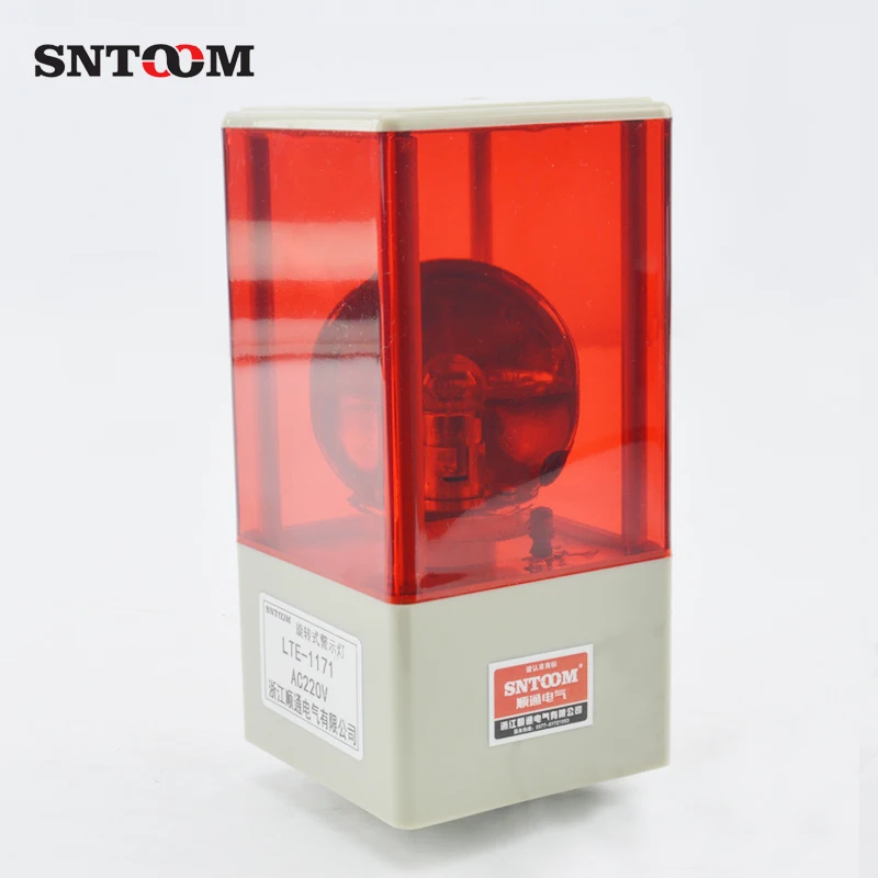 Square Mini  LED Lamp Bulb Rotating Audible and Visual Alarm Signal Warning Light Buzzer for Sale