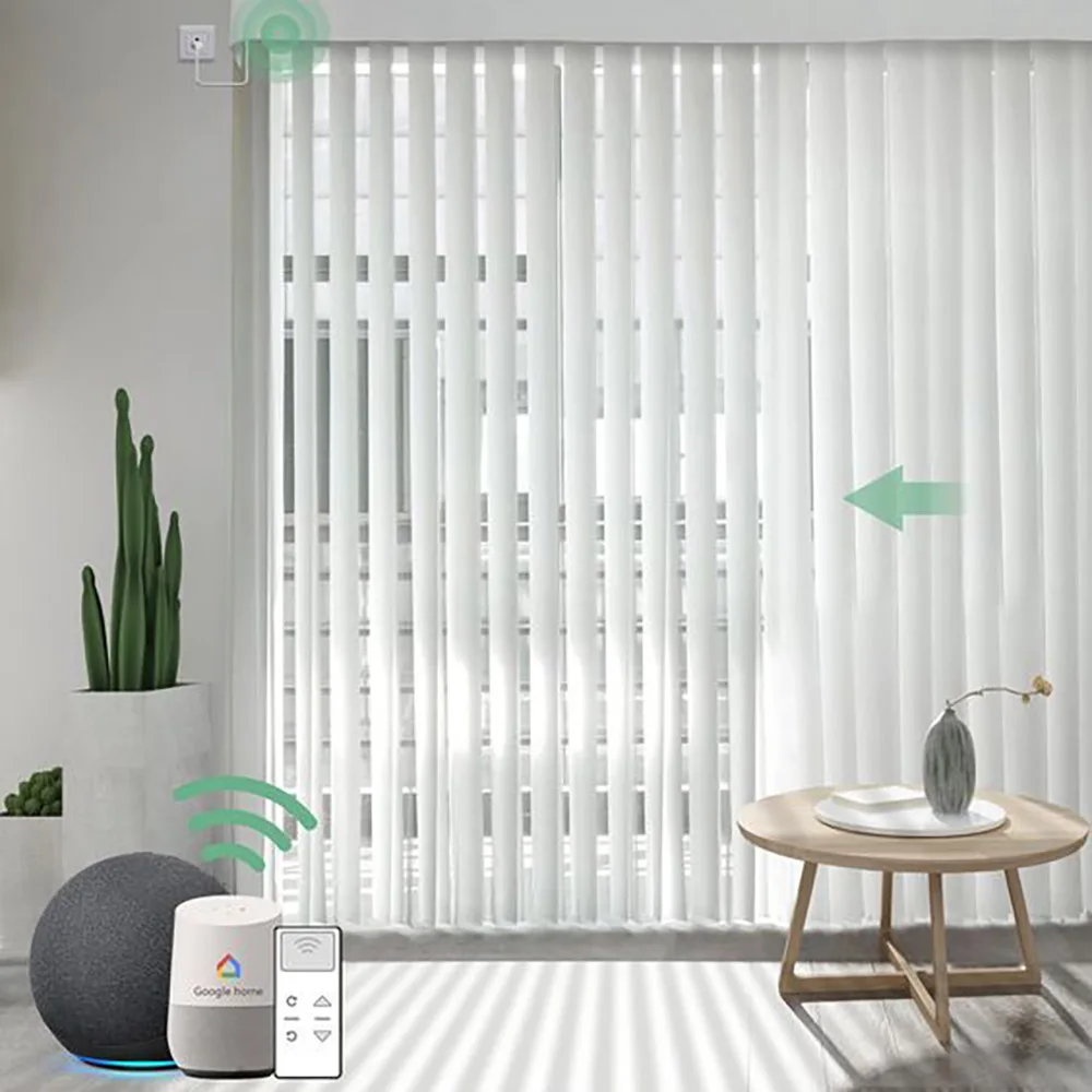2024 Blinds Curtains Automatic Sliding Dream Curtain Blind Curtain for Room Vertical Door Blinds