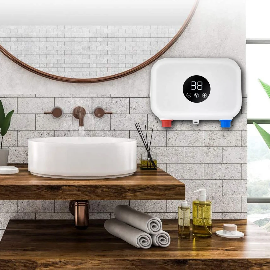 Водонепроницаемый 5s нагрева небольшого размера 5500 Вт мгновенный проточный горячей воды Электрический под раковиной для
