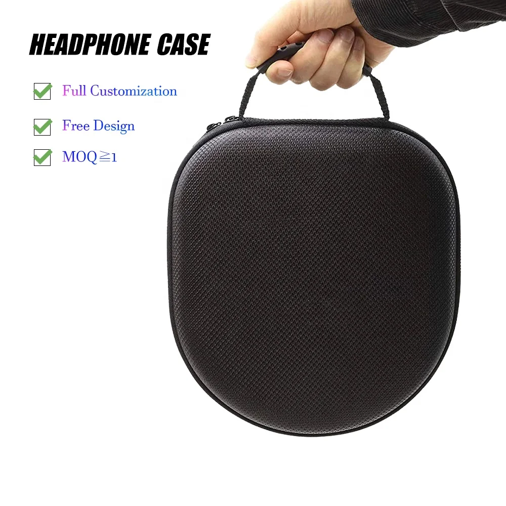 Пользовательский кожаный водонепроницаемый чехол для наушников SONY BOSE APPLE переноски и защиты Eva бархатный тканевый хранения