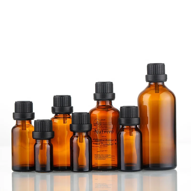 Роскошная винтажная бутылка эфирного масла с винтажными этикетками и крышкой Премиум стеклянная косметическая упаковка