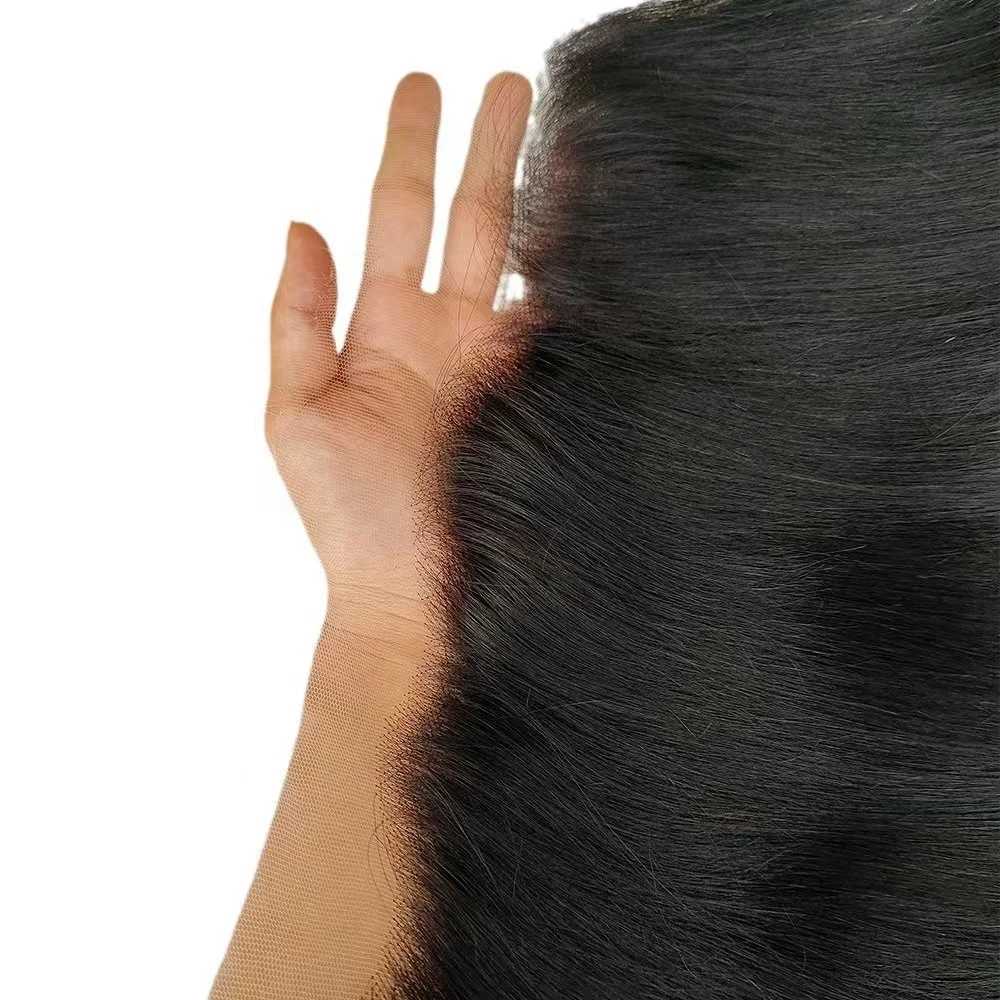 Предварительно выщипанные необработанные человеческие волосы ручная работа тонкая кожа натуральная HD Полная Фронтальная 13x6 13x4 невидимая Плавленая Кружева 4x4 5x5 6 7x7 застежка