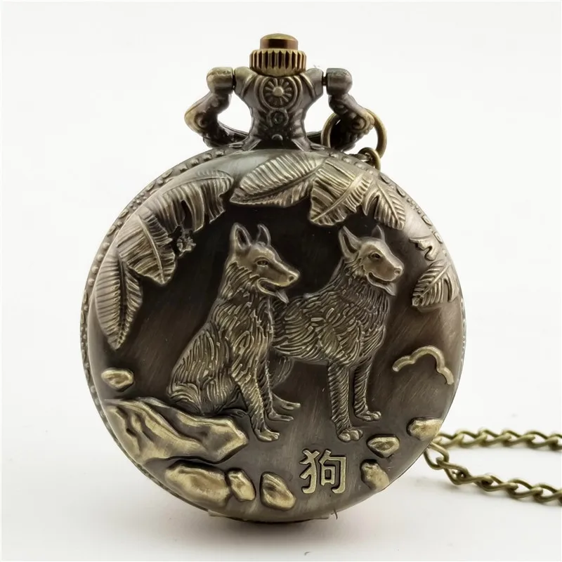 12 Zodiac Pocket Watch Vintage Bronze The Nightmare Before Antique Style Pendant Necklace pocket watch manufacturers wholesale