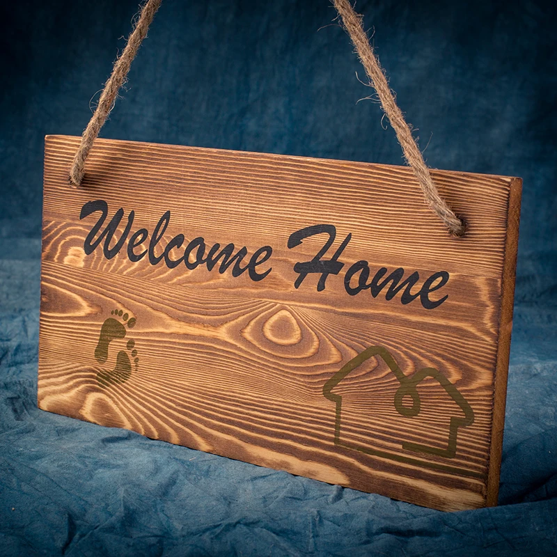 Оптовая продажа, вдохновленные стандартные необработанные декоративные деревянные домашние знаки с высказами