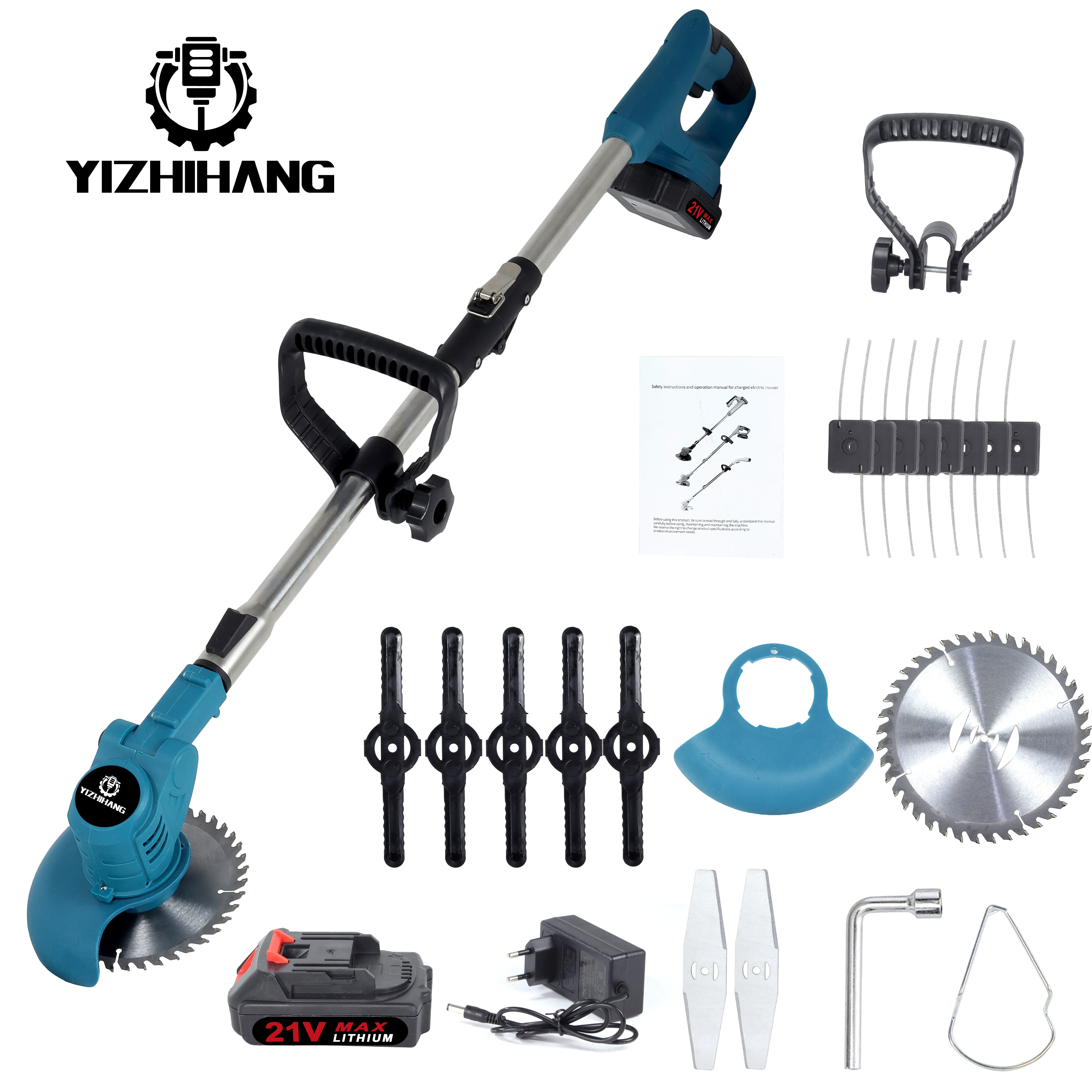 Cheap Hand Held Mowing Machine Electric Lawn Mower Lithium Battery Lawn Mover For Grass Cutting