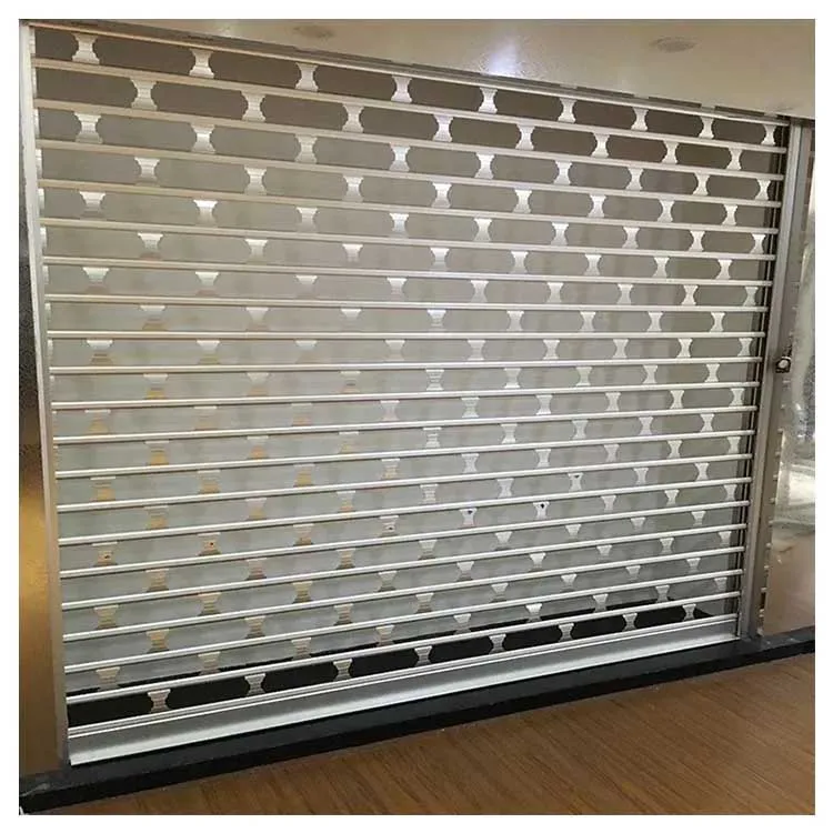 Good quality Aluminum /steel retractable security grilles door