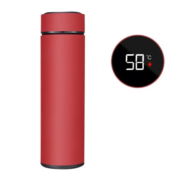 Custom Rubber Paint Smart Water Bottle Business Vacuum Bottle Stainless Steel Water Bottle