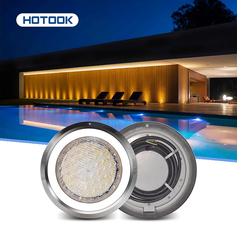 HOTOOK New Arrival Good Price Stainless Steel Pool Light Led Rgb Remote Waterproof Ip68 Swimming Pool Light Led Underwater